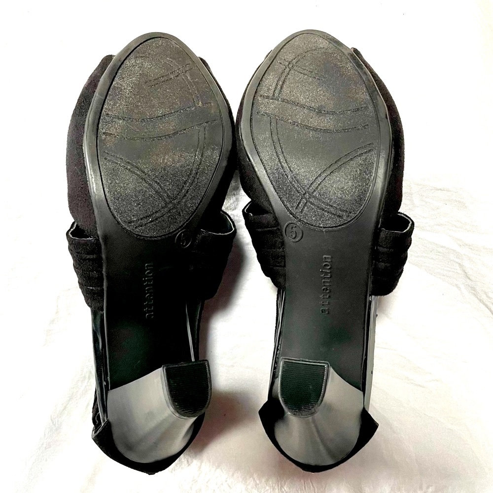 ATTENTION women’s heeled sandals (jenna) black size5 NWOT - Picture 13 of 13